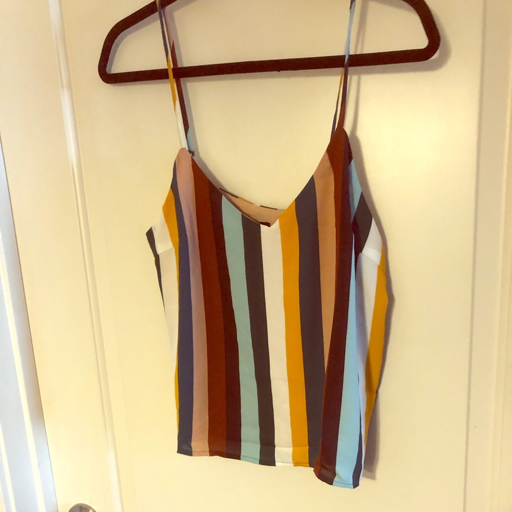 Forever 21 NWOT Cropped Striped Cami M